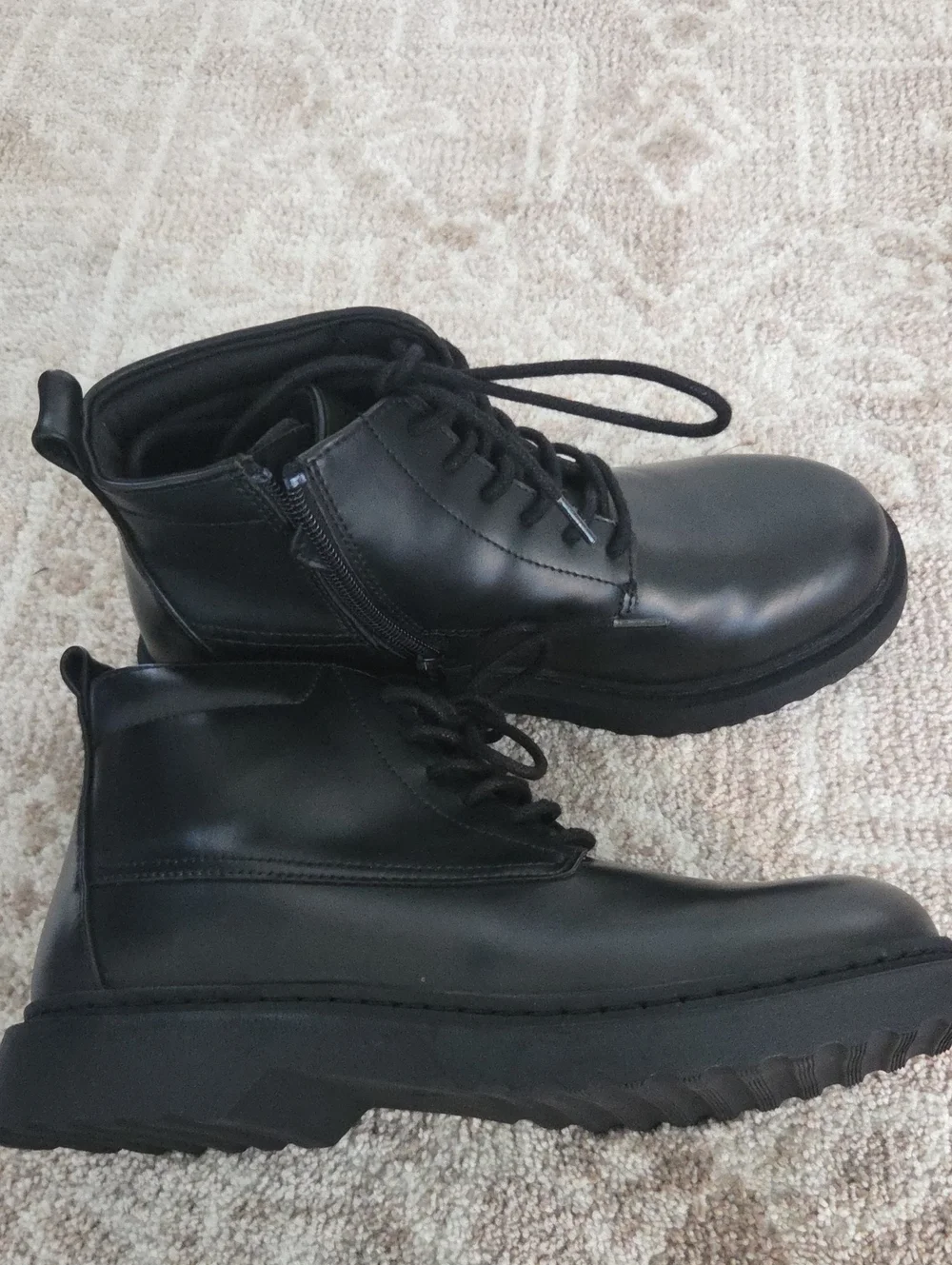 Zara Kids lace-up combat boots.Brand new